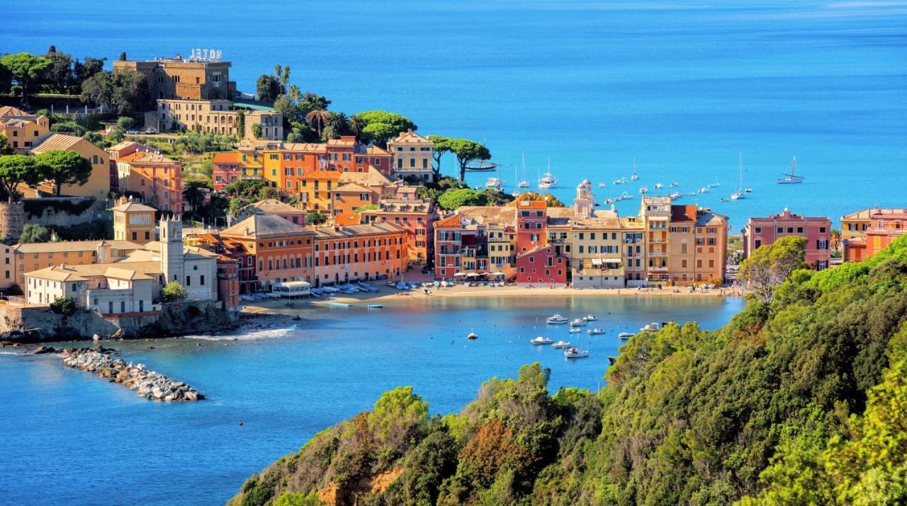 069 - Casa Tramonto, In Centro, 450Metri Da Mare Spiaggia Sestri Levante Ngoại thất bức ảnh